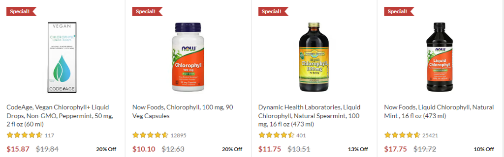 chlorophyll top sell